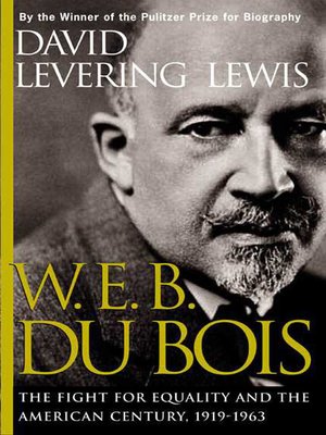 cover image of W. E. B. Du Bois, 1919-1963
